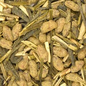 A sample of Matcha Genmaicha tea.