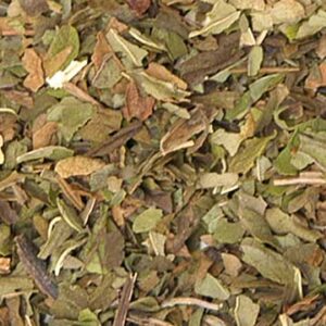 A sample of Organic Peppermint tea.