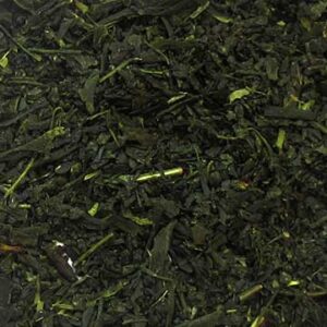 A sample of Sencha Fukamushi tea.