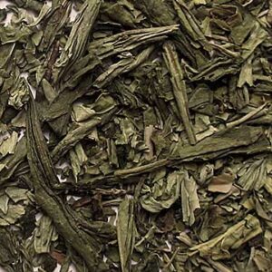 A sample of Organic Japanese Sencha Decaf tea.
